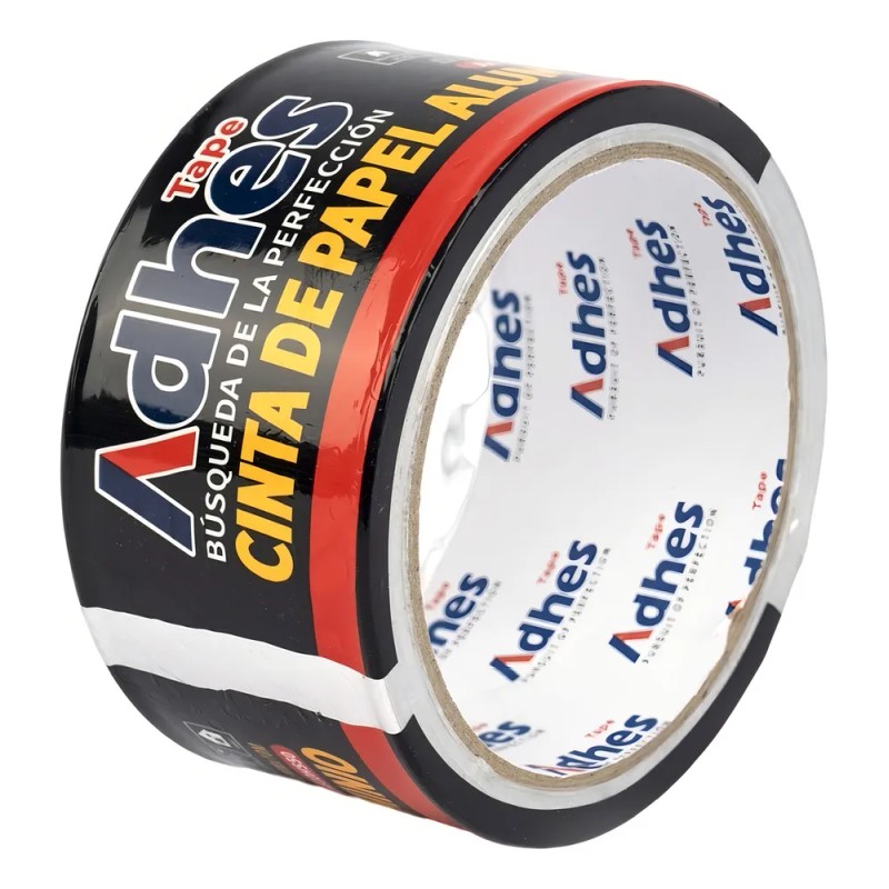 Cinta adhesiva impermeable Adhes A4810HS50 color plateado 10m x 4.8cm