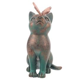 Ciieeo Cat Figurines Mini Resin Figure Adorable Cat Decoration for Indoor Outdoor Spaces for Desks Shelves Cabinets Charming Animal Decor