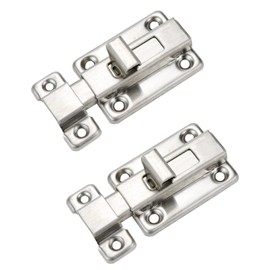 Rannb Slide Latch Lock 2-1/2" Barrel Bolt Stainless Steel Latch - 2pcs