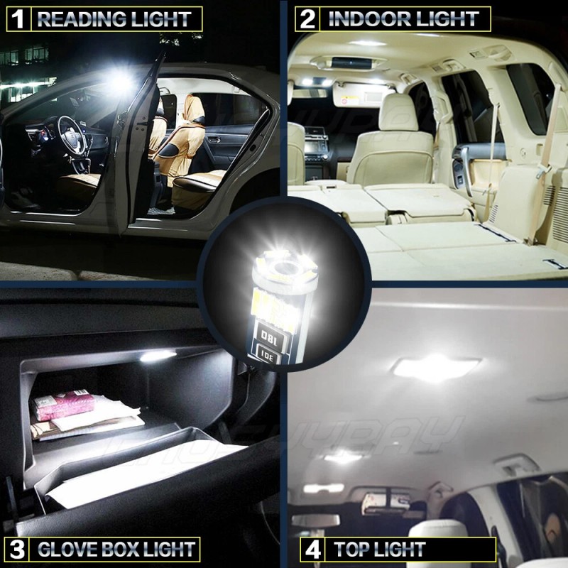 CHUSYYRAY LED White Corner Light Bulbs For 95-97 Toyota Tacoma