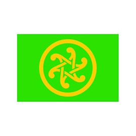 fagraphix Pan-Celticism Flag Sticker Self Adhesive Vinyl Decal pan Celticism Celtic Nationalism Celtic Nations Triskelion