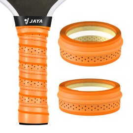 JAYA Extra-Length Pickleball Paddle Grip Tape, Pack of 2 Pickleball Overgrip Wrap, Orange
