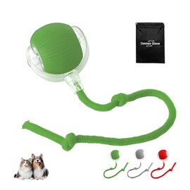 Cosmos Wave Peppy Pet Ball for Dogs, Automatic Cat Toy, Electric Dog Ball Toy, Remote Control Cat Toy, Interactive Cat Enrichment Toys for Bored Indoor Adult Cats (Green)