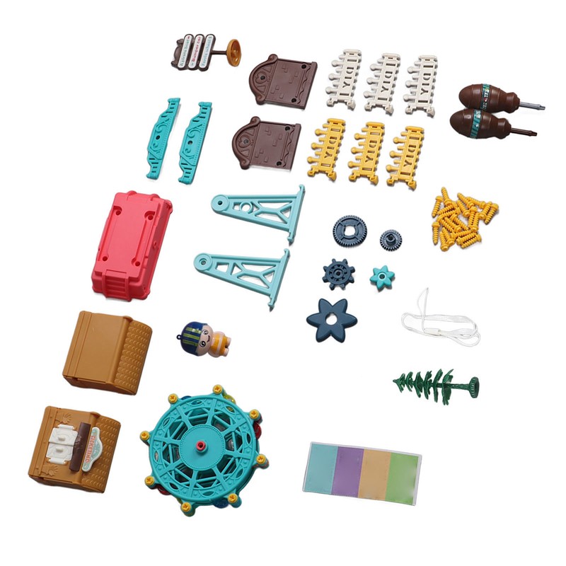 Kid Assembled Ferris Wheel Toy Nut Disassembled Maunal Ferris Wheel