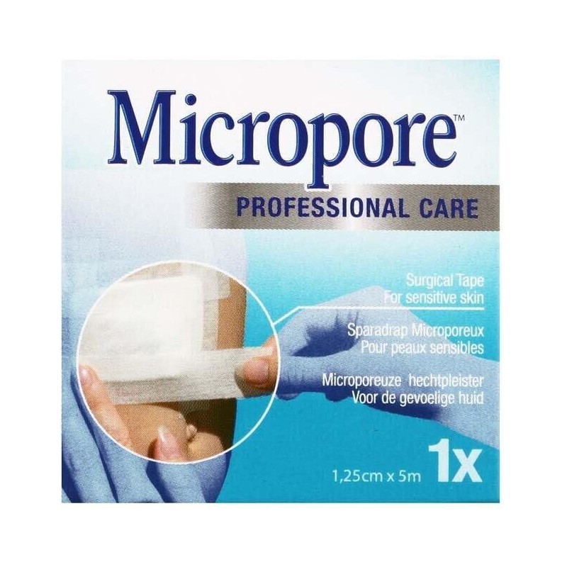 Micropore Professional Care Surgical Tape for Sensative Skin - 1.25cm