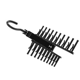 Tie Holder Adjustable Tie Rack, Adjustable X Tie Holder, Tie Holder with Non-Slip Clip, Space for up to 20 Ties or Belts