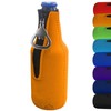 Neoprene Bottle Cooler Sleeves for 12oz Bottles with Bottle Opener-