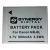 Synergy Digital Digital Camera Batteries, Compatible with Lenmar DLC6L Digital