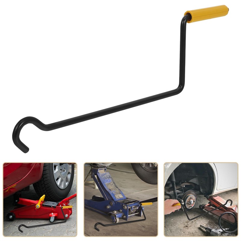 iplusmile Scissor Jack Crank Handle, Steel Car Rocker, Compatible Spare