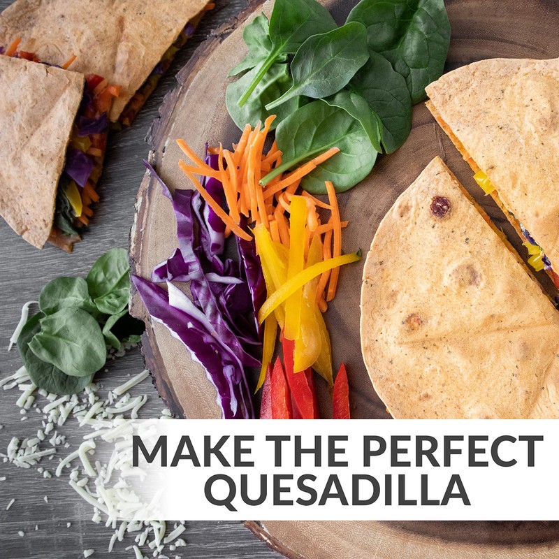 Taco Tuesday Deluxe 10-inch 6-Wedge Electric Quesadilla Maker with Extra