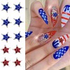 20 Pcs 4th of July Nail Charms Star Nail Charms