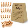 Don't Say Baby Game For Baby Shower Clothespin Game, One