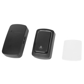 Self Powered Wireless Doorbell Outdoor Home Welcome Ding Dong Door Bell Black 100‑