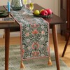 ISAENNE Designer French Elegant Linen Table Runner 118 Inches, Colorful