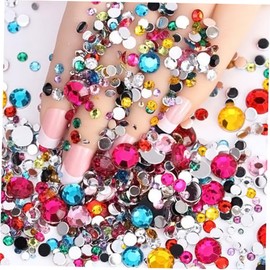 Healvian 12000pcs Colorful Nail Art Rhinestones Flatback Nail Decorations for Manicure for Crafts Home Decor Art Great Value for Professionals and Beginners