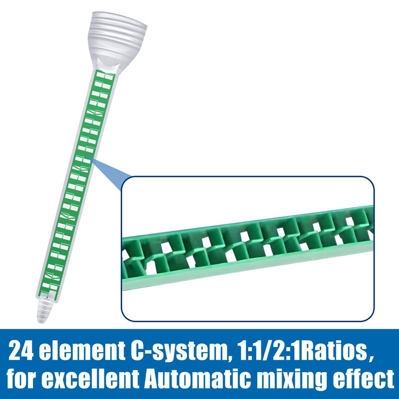 houya 20 Pack Epoxy Mixing Nozzle Adhesive Static Mixing Nozzle