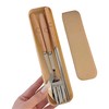 IOLOYU Chopsticks Cutlery Set, Stainless Steel Chopsticks, Spoon Fork, Cutlery