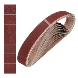 HARFINGTON 2 x 48 Inch Sanding Belts, 14 Pcs 40/60/80/120/180/240/400 Grits Aluminum Oxide Abrasive Belt Sander File Belt for Woodworking, Metal Polishing, Knife Sharpener