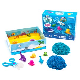Educational Insights Pluffle® Ocean Sensory Set with 2 Colors of Pluffle, 9 Piece Set, Ages 3+