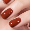 Vishine Gel Nail Polish 15ml, Deep Orange Pumpkin Color Soak Off UV LED Long-Lasting Nail Gel Polish Nail Art Home DIY Manicure Nail Salon Varnish #928