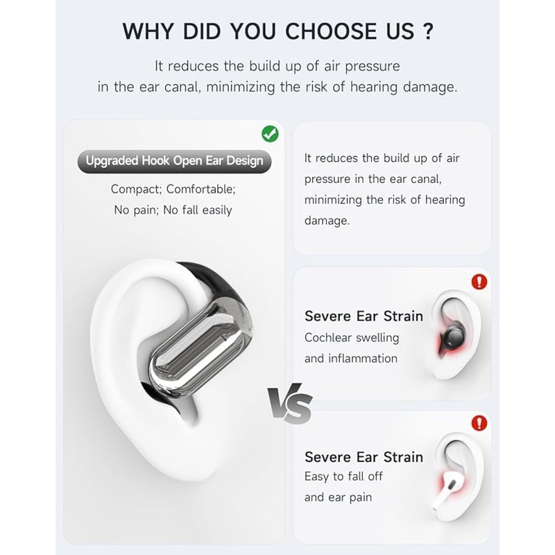 ND NEXT DESTINATION Wireless Bluetooth Sport Headphones V5.4 Bone Conduction