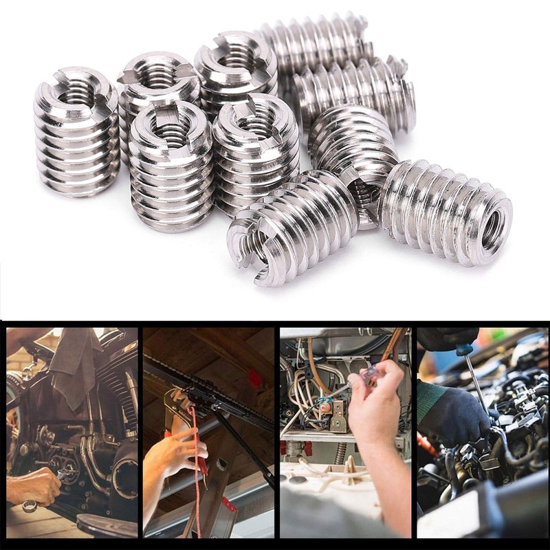Threaded Insert Reducing Nut, M3 x 0.5 Female Thread and