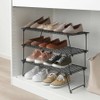 IKEA GREJIG SHOE RACK STORAGE, STEEL Gray 22 7/8x10 5/8", 403.298.
