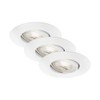 BRILONER - Set of 3 LED Recessed Spotlights, 230 V,