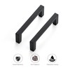 Ravinte 25 Pack Matte Black Cabinet Pulls Slim Kitchen Cabinet