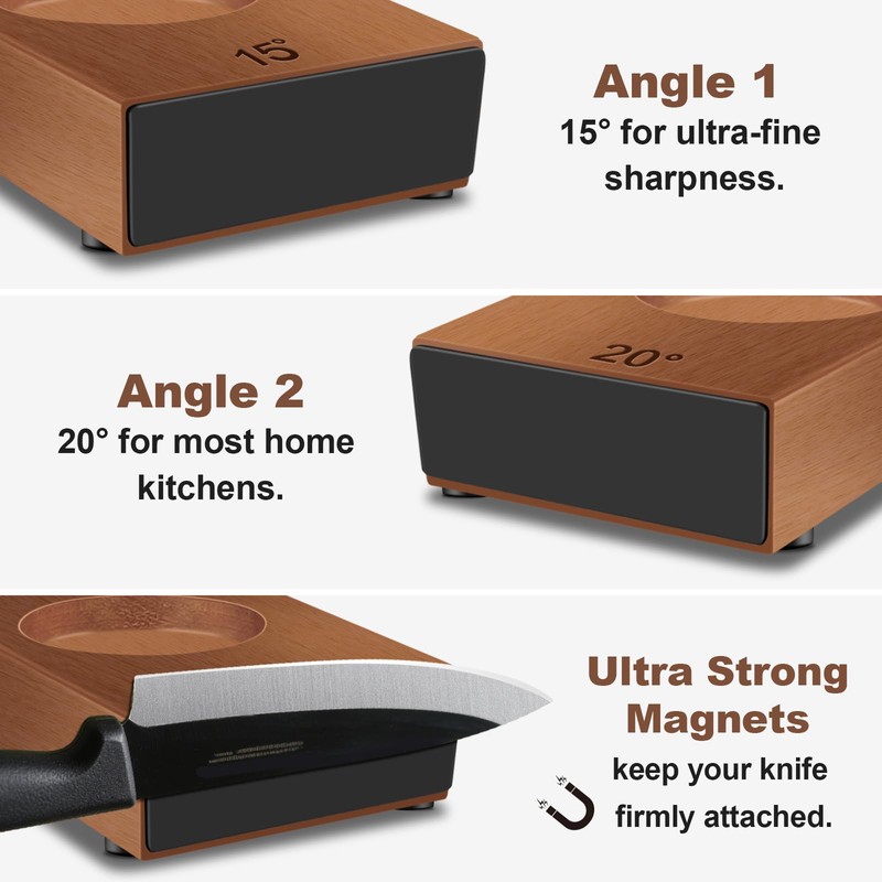 Abardi Rolling Knife Sharpener for Straight Edge, Knife Sharpening with