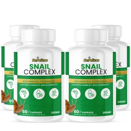 Pelican Vitamins Snail Complex- Joint & Mobility Health Support- 4 Bottles- 240 Capsules