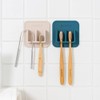 Dr.NOAH Silicone Wall Mount Toothbrush Holder | Sand Beige |