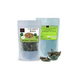 COMFORT TM - 5.2 Ounce Organic Calamus Root Whole Loose Dried Herb for Skin, Stomach Health Benefits Herbal Tea