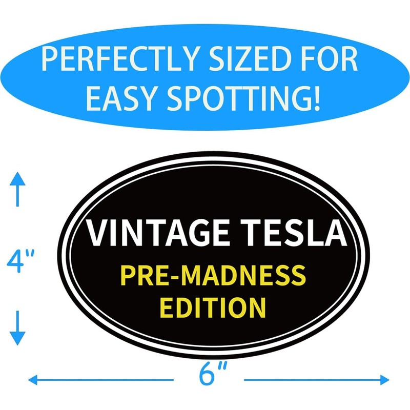 2 Pack Anti Elon Vintage Pre Madness Edition Magnet -