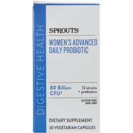 Generic Sprouts Women's Advanced Daily Probiotic 80 Billion CFU - 30 Capsules, 1 Count (Pack of 1)