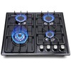 forimo Gas Cooktop 22Inch，Built in Gas Cooktop 4 Burners Stainless