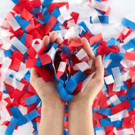 Red/White/Blue Tissue Confetti