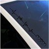 Finest Folia Front Windshield Sticker Front Windscreen Sticker Heartbeat Black