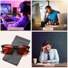D Lolylad Blue Light Blocking Glasses, Amber Gaming Glasses for