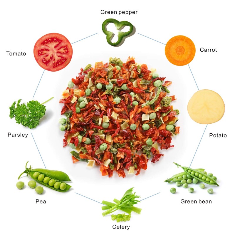 Yimi Dried Vegetables, Dehydrated Vegetables Mix For Soup, Dried Veggie,