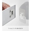 Yamazaki 2177 Film Hook Kitchen Paper Holder, White, Main Unit: