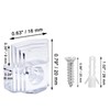 Jiozermi 30 Pcs Glass Window Retainer Clips Kit, Transparent Mirror