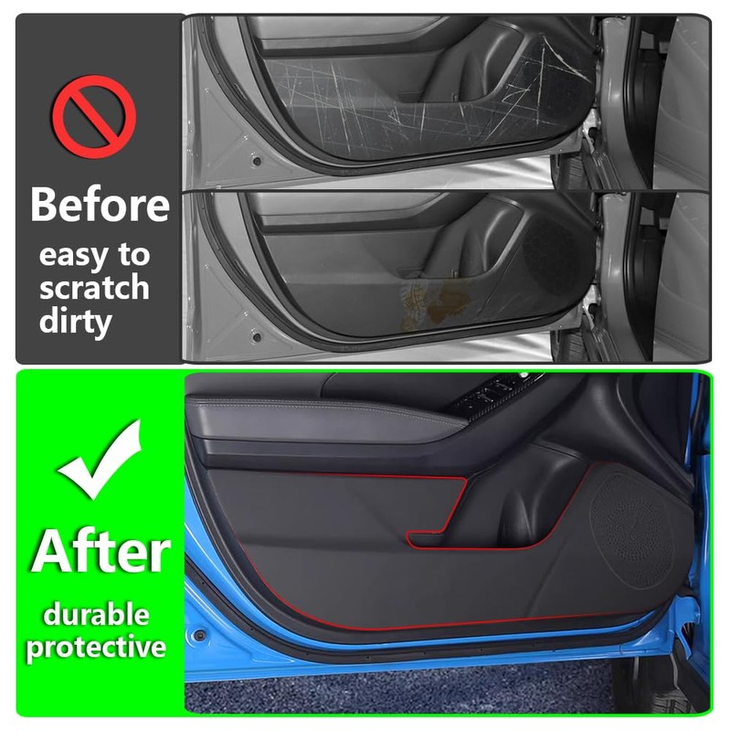 LUNQIN Car Door Anti Kick Pad for Subaru Crosstrek Accessories