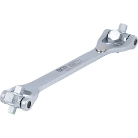 BGS 1012 8-in-1 Special Oil Drain Plug Wrench, Silver, 270 mm