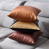 JOYAIYI Luxury Throw Pillow Cover Nordic 22x22 Leather Texture PU