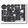 World Graphix 10-15 Jaguar XJ CLIMATE CONTROL MATTE BUTTON REPAIR
