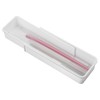 BOXOB Expandable Straw Organizer, Multi-Functional Plastic Straw Holder Long Straw