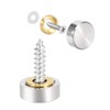 uxcell Mirror Screws Decorative Caps Cover Nails Brushed Stainless Steel