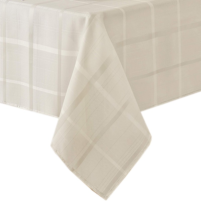 Newbridge 60 x 120 Inch Rectangle Fabric Tablecloth, Elegance Plaid,