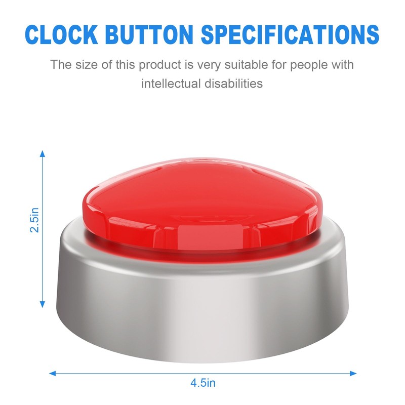 Large Talking Clock for Visually impaired- Telling Time, Date and